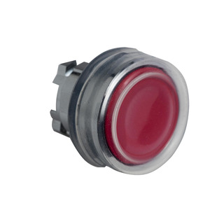 Cabeça De Botão Pressão Com Proteção Vermelho Para Furo 22mm ZB4BP48
