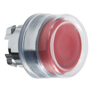 Cabeça De Botão Pressão Vermelho Com Proteção Silicone Para Furo 22mm ZB4BP4