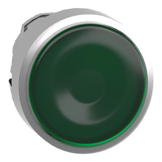 Cabeça Para Botão Luminoso Verde Com Retenção Para Furo 22mm ZB4BH033