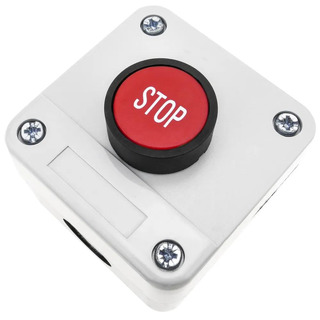 SOFLIGHT - Caixa com 1 Botão STOP Vermelho 1NC SLCPB01CXB111H29