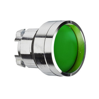 Cabeça de Botão Pressão Guarda Alta Verde para Furo 22mm ZB4BA36