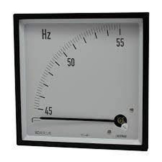 Frequencimetro de Agulhas AC 45-55Hz 72x72mm 230V 720904555