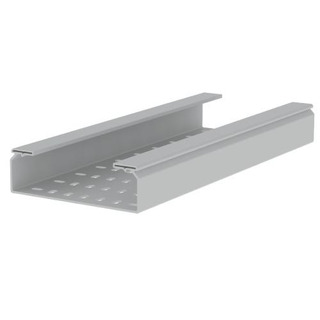 Calha PVC Perfurada 200x60mm Cinza Mt 66200