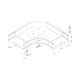Curva 90º 100x60 Galvanizado a Quente (CT60-B90-100-DG) 1160202048