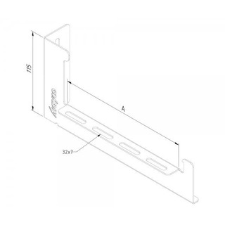 Suporte em L 100 Ultragalvanizado (LBO120-100-UG) 1160302090