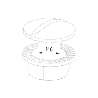 Conjunto Parafuso com Porca M6 Galvanizado a Quente BN06-10-DG 1160807134