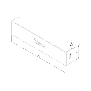 Topo Final para Calha de Pavimento 350x48 Sendzimir 1161303018