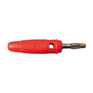Ficha Banana Macho de 4mm Vermelha