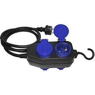 Bloco Quadruplo Schuko com Cabo 3G1.5mm com 5 Mts IP44 OR-AE