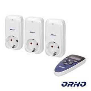 Conjunto de 3 Tomadas sem Fio Controladas por Controle Remoto 3 1 Schuko RS-3(GS)