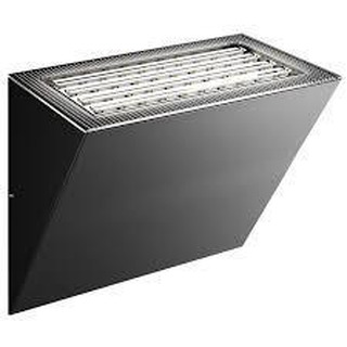 Aplique Parede em Led Comet 20...40W com Switch 2700..3200..4000K Dimável 2500...5000Lm Preto IP65 5074