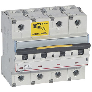 DX3 Disjuntor 4P D100Ah 10/ 16Ka