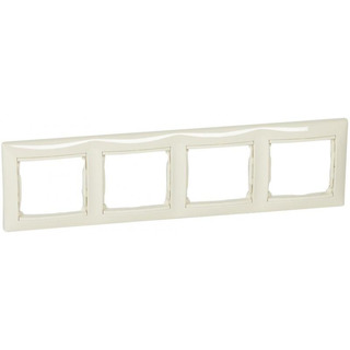 Quadro Quadruplo Horizontal Creme Valena
