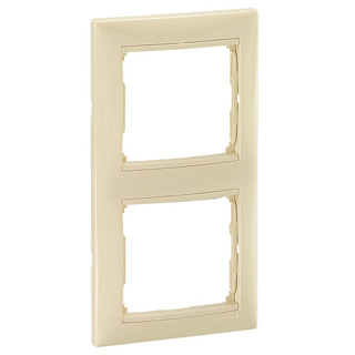 Quadro Duplo Vertical Creme Valena