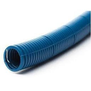Tubo Anelado com Guia 16mm Azul Rolo 100Mt