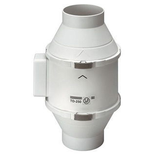 Ventilador Para Conduta TD-250/ 100T Com Temporizador 250m3/ h 230V 5211325500