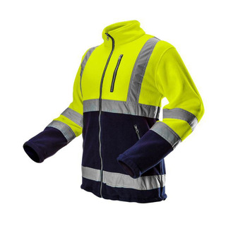 Casaco Polar com Fecho Amarelo/ Azul com Reflector Tamanho S Neo Tools