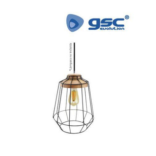 Suspenão Golg.JAULA E27 60W Max.Preto