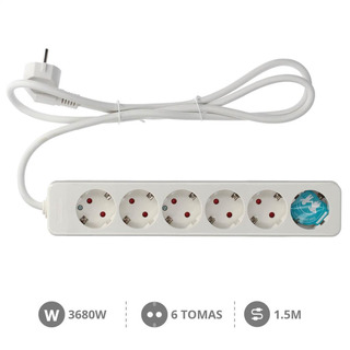 Bloco Sextuplo com Cabo 1,5mts 000800216