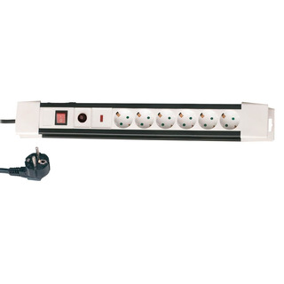 Bloco Sextuplo com Proteção com Interruptor com Cabo1,5mts