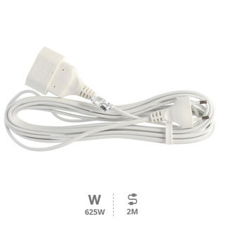 Prolongador 2P Macho Femea com 2 Metros Branco 10050000
