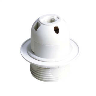 Suporte 1/ 2 Rosca E27 com Aro Branco