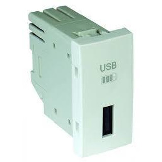 Carregador USB Tipo A 1 Módulos Gris 45383 SIS
