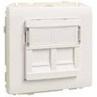 Aro com Modulo Duplo para Conector RJ45 Serie 5000 Branco