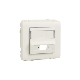 Centro para Acoplador para Fibra Ótica SC APC Simplex LC Duplex Serie 5000 Marfim