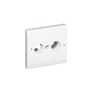 Centro para Tomada R-TV Serie 5000 Branco