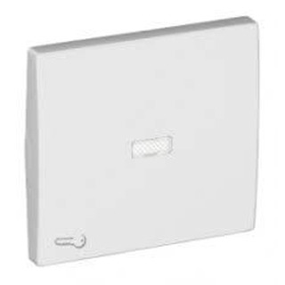 Tecla para Luminosos com Simbolo Trinco Serie 5000 Branco