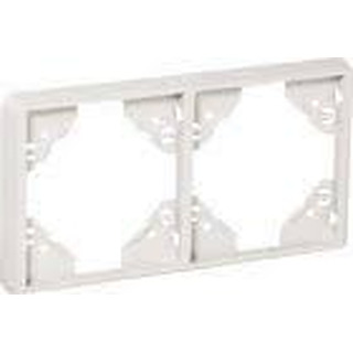 Espelho Duplo Horizontal Serie 5000 Marfim