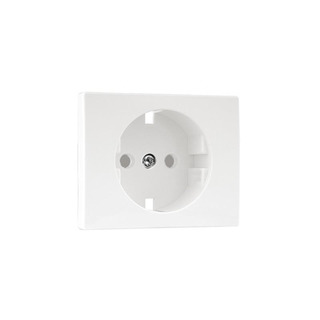 Centro Schuko com Obturador Sirius 70 Branco