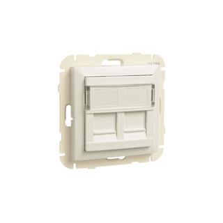 Aro com Módulo Duplo para Conectores RJ45 Logus 90 Gris