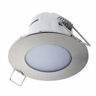 Downlight Mini Encastrar 5W Aro Aço Escovado IP65 350Lm 6000K 327NK