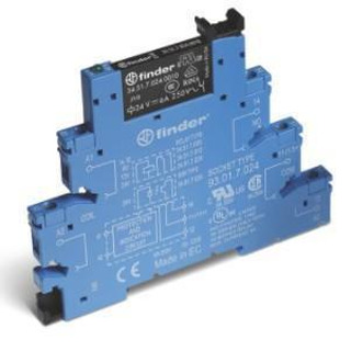 Finder - Relé Modular de Interface 1 Inversor 10A 24Vac/dc 38.51.0024.0060