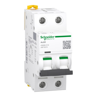 Disjuntor IC60N 2P 10Ah Curva C 6Ka A9F79210