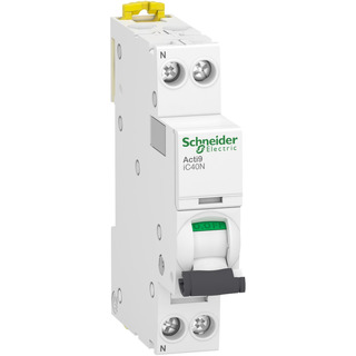 Disjuntor DPN iC40N 1P N 4A Curva C 6/ 10Ka A9P54604