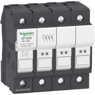 Seccionador Corta Circuito 10x38 3P N 32A DF103N