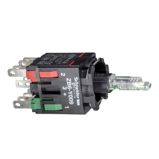 Bloco Contato 1NA 1NF Com Led Branco Luminoso 12/ 24Vac/ dc ZB6ZB15B