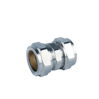 União Simples Cromada Bicone 15mm