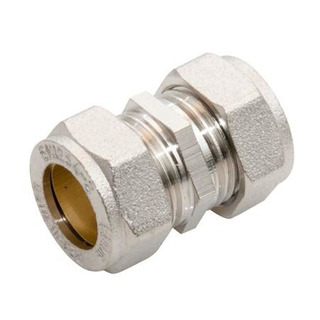 União Simples Cromada Bicone 18mm