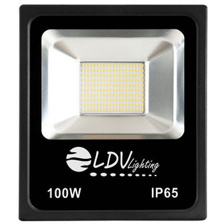 Projetor de Led OUTDOOR 100W 9000Lm IP65 6000K Preto