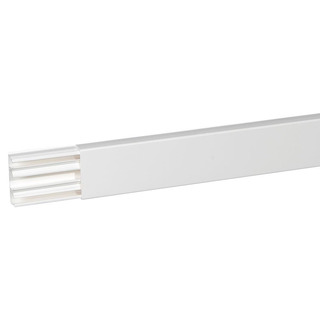 Calha DLP 60X20 Com Separador Branca(Preço/ Mt) - Vendido em multiplos de 2 Mts
