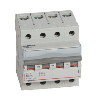DX3 Interruptor Corte Seccionador 4P 100Ah