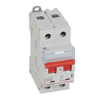 DX3 Interruptor Corte Seccionador Com Desarme 2P 63Ah
