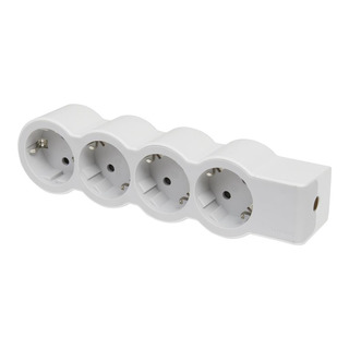 Bloco Quadruplo Schuko 4X2P T 16A sem Cabo 694575