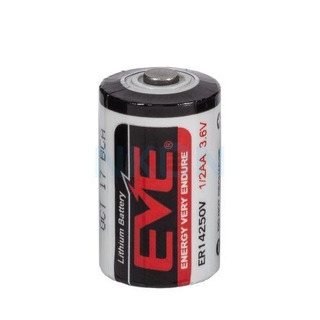 ER14250 Pilha Lítio Thionyl 3.6V 1200mAh Tipo 1/ 2AA 25x14mm EVE