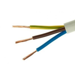 Cabo H05VV-F (FVV) 3G1,5 Branco Rolo