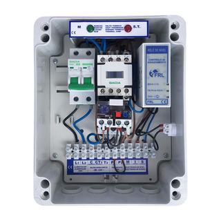 Quadro Sondas Monofasico para Bomba com Relé 7/ 10ah 230Vac QE-QSM-0710
